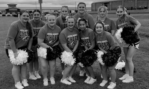 Back row from left Kyiah Low, Larami Fenton, Addy Kearney, Kiera Shagena, Milli Tietz and Erica Peeler, Front row from left, Autumn Dyer, Claire Bailey, Jordan Proctor and Rusti Montogomery (Not pictured: Dazzlynn Rowden &amp; Kenadi Sorrells)