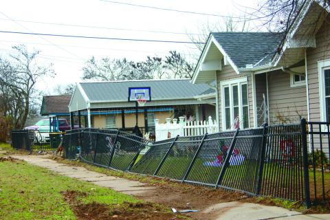 An accident happened over the weekend at 5th Street and Chestnut Ave. This fence was completely wiped out. courtesy photo