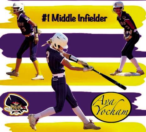 Ava Yocham was named to the 2023 Middle East All State team for Fast Pitch Softball.