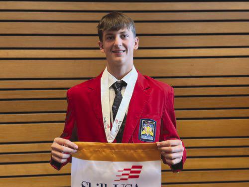Daxtyn Davis, of Bristow, 1st Place, Oklahoma SkillsUSA Motorcycle Service (Secondary) first place winner. Powersports Technology. courtesy photo