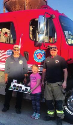 Mia Roberts had a school project to recreate any building in Bristow and she chose the Bristow Fire Department. She even added a helicopter pad on the roof as an upgrade. courtesy photo