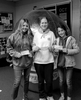 Third place winner Alisyn Knight, first place winner Laryn Wage and second place winner Kate Wilhite., courtesy photo