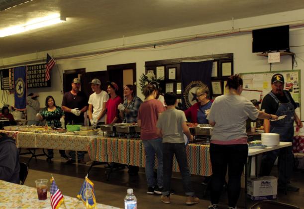 On Saturday, Nov. 11, the American Legion and Ladies Auxilary with help from the community on donated items, held a dinner for all area Veterans and their families. Over 96 attended the dinner.