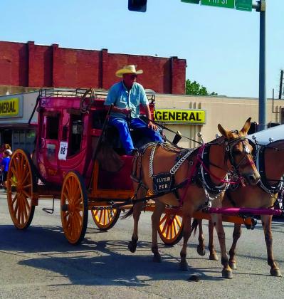 This old stage coach was part of the festival parade. Angie Gentry photo