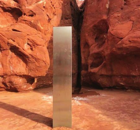This 11 foot monolith was discovered in Utah but strangely disappeared ten days later. courtesy photo