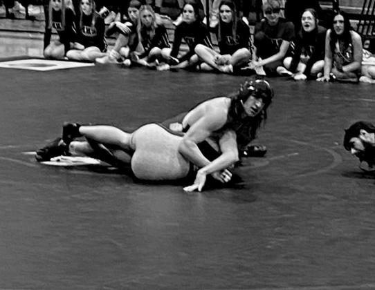 Chandler Fortney goes for the pin. courtesy photo