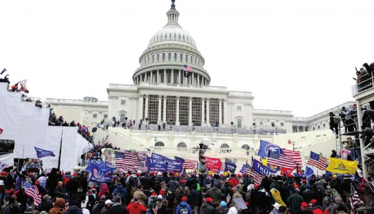 Trump supporters seige the U.S. Capitol building on Wednesday. coutesy photo