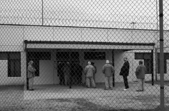 Inmates are seen lining up to receive their medication at Joseph Harp Correctional Center in Lexington. The Legislative Office of Fiscal Transparency identified the prison as having a strong jobs training program. courtesy photo
