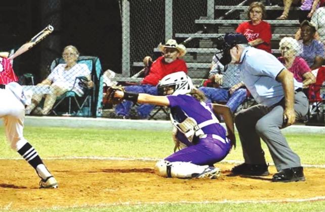 Lacey Moody frames a strike against Ft. Gibson.