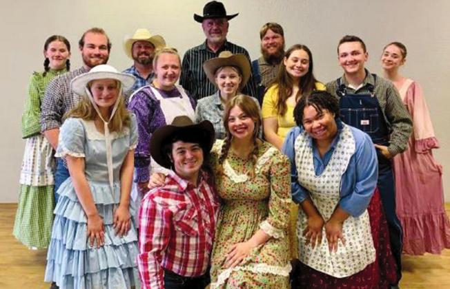 The cast of Oklahoma at dress rehersal. courtesy photo