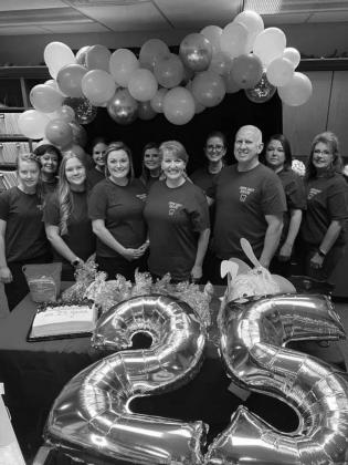 The Corwin Family Dentistry recently celebrated 25 years of service to the Bristow community. Debbie Corwin also serves as President of the Bristow Historical Society. The dentistry celebrated with a giveaway and pumpkin decorating contest.