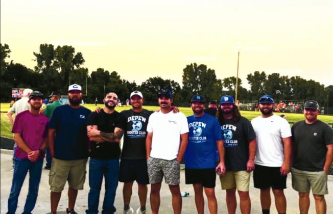 Pictured are some former players from classes of 08-11 and 16-18. All the 8-Man All Stars, and one All State and two All State alternate. Some of the alumni players were Kody Hilbert, Kreg Hilbert, Tanner Hunt and Mark Mitchell Jr. courtesy ohoto