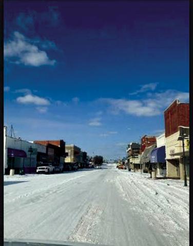 Main Street in January 2021 courtesy of Bristow Historical Society