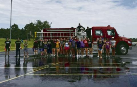 Last week the Bristow Pirate Pride completed their summer camp. It always seems that the hottest temperature happens during camp. These kids kept up the energy and hard work, despite 100 degree temperatures. A huge thank you to the Bristow Fire Department for coming out to help the kids celebrate a successful camp by spraying them down at the conclusion of camp. courtesy photo